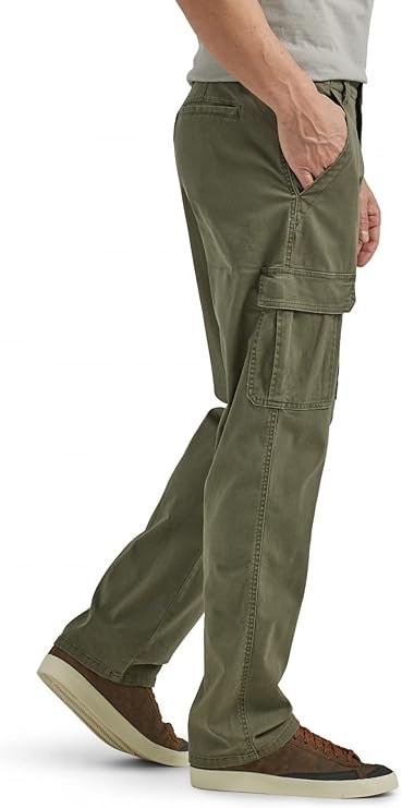 Wrangler Authentics Mens Relaxed Fit Stretch Cargo Pant - Image 4