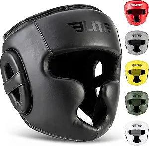 Elite Sports Boxing Headgear Men, Boxing Head Guard Sparring Gear, MMA Headgear Kickboxing Muay Thai