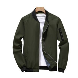 New Autumn and Winter Men's Jacket Fashionable and Casual Stand up Collar Youth High Quality Jacket OEM