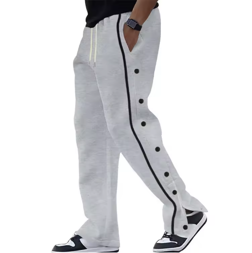 New Men's Casual Pants Loose Drawstring Mid Waist Straight Plus-size Sports Running Pants Suitable for Daily Leisure Outdoor - Image 5