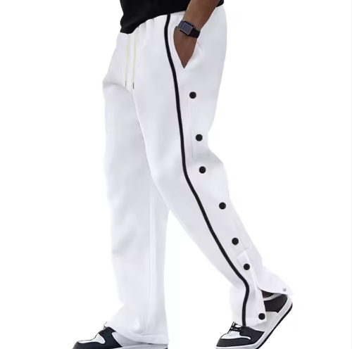 New Men's Casual Pants Loose Drawstring Mid Waist Straight Plus-size Sports Running Pants Suitable for Daily Leisure Outdoor - Image 2