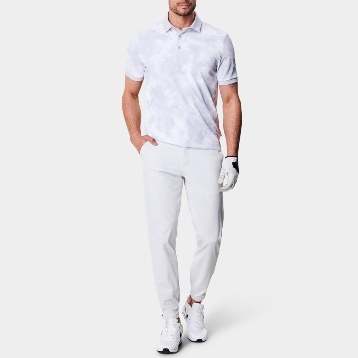 Digital Floral Print Polyester Spandex Performance Top Stylish Sporty Golf Clothing Custom Polo Shirt Golf T Shirts Men - Image 6