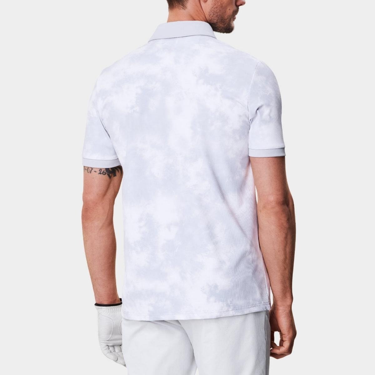 Digital Floral Print Polyester Spandex Performance Top Stylish Sporty Golf Clothing Custom Polo Shirt Golf T Shirts Men - Image 2