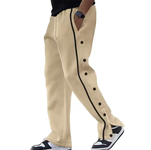 New Men's Casual Pants Loose Drawstring Mid Waist Straight Plus-size Sports Running Pants Suitable for Daily Leisure Outdoor