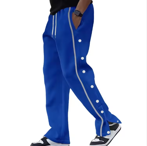 New Men's Casual Pants Loose Drawstring Mid Waist Straight Plus-size Sports Running Pants Suitable for Daily Leisure Outdoor - Image 3