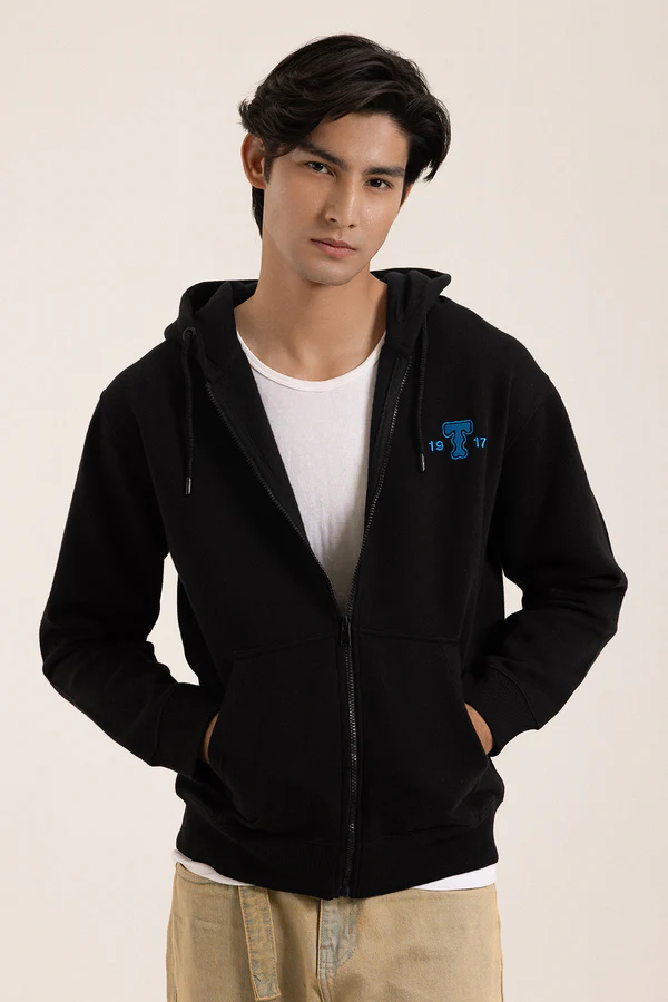 Graphic Zipper Hoodie - Image 2