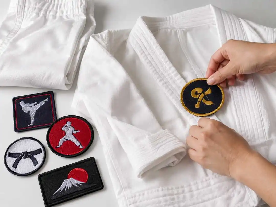 Karate Uniform Woven Patches