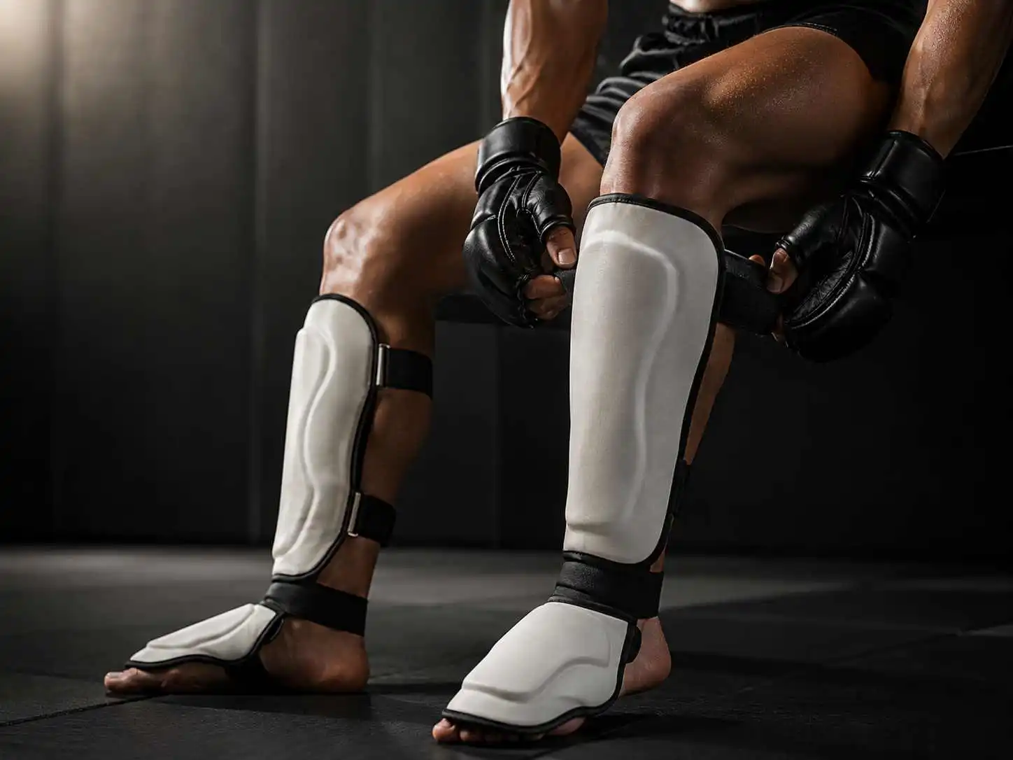 Custom shin guards training