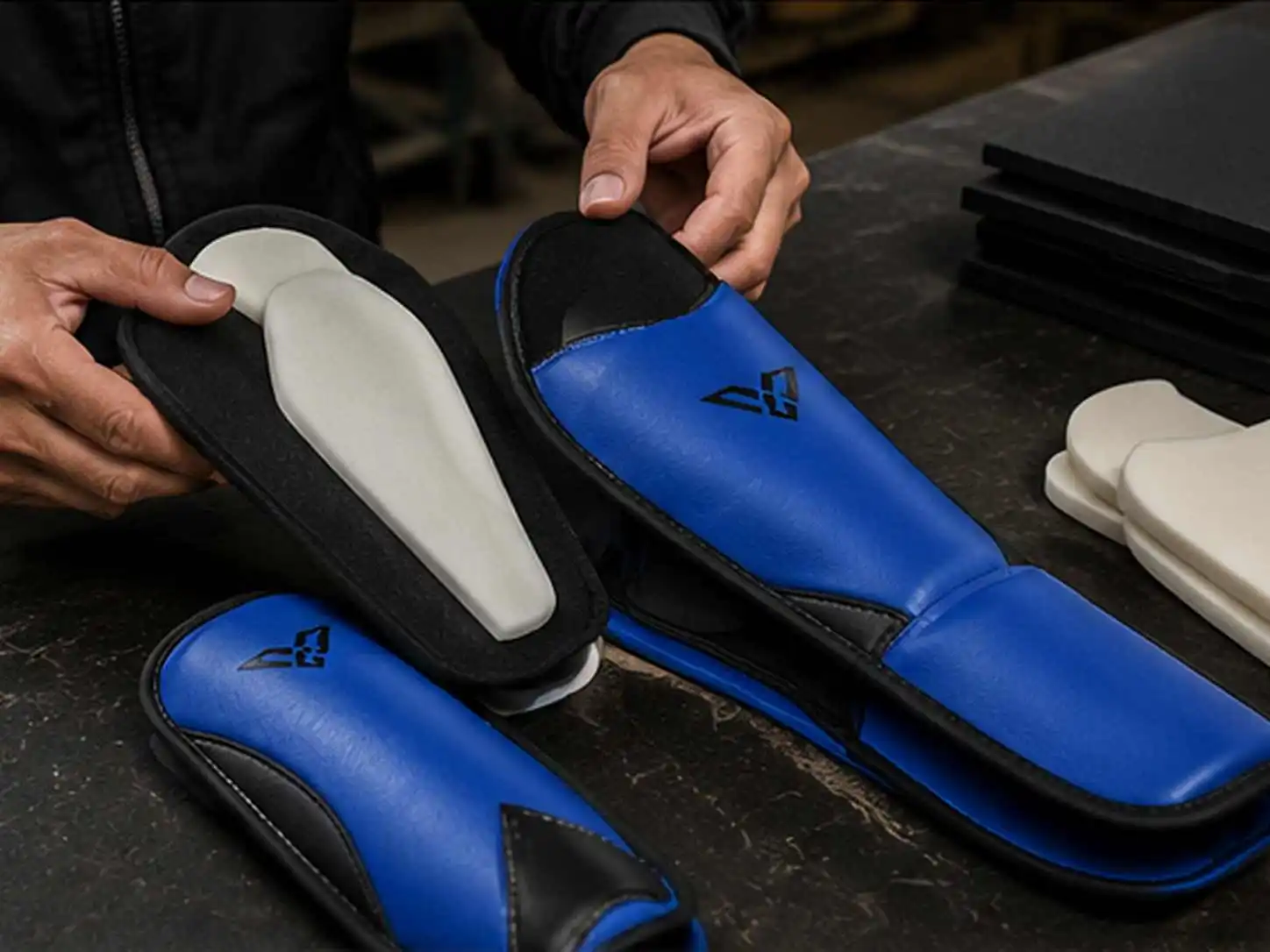 shin-guard-foam-layering